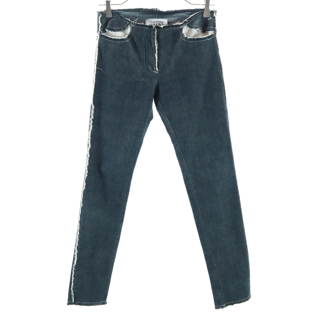 MARTIN MARGIELA マルタンマルジェラ ストレートデニムパンツ 36 ブラック レディース