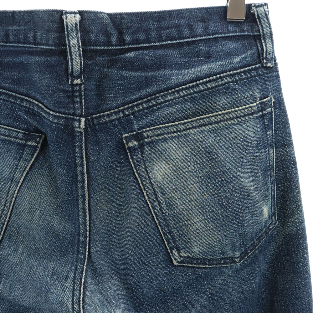 KITSUNE キツネ 日本製 カットオフ ストレートデニムパンツ w29 ボタンフライ メンズ