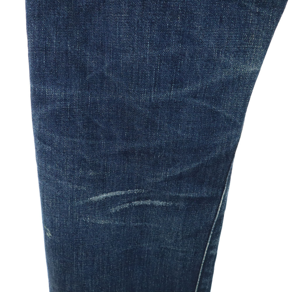 KITSUNE キツネ 日本製 カットオフ ストレートデニムパンツ w29 ボタンフライ メンズ