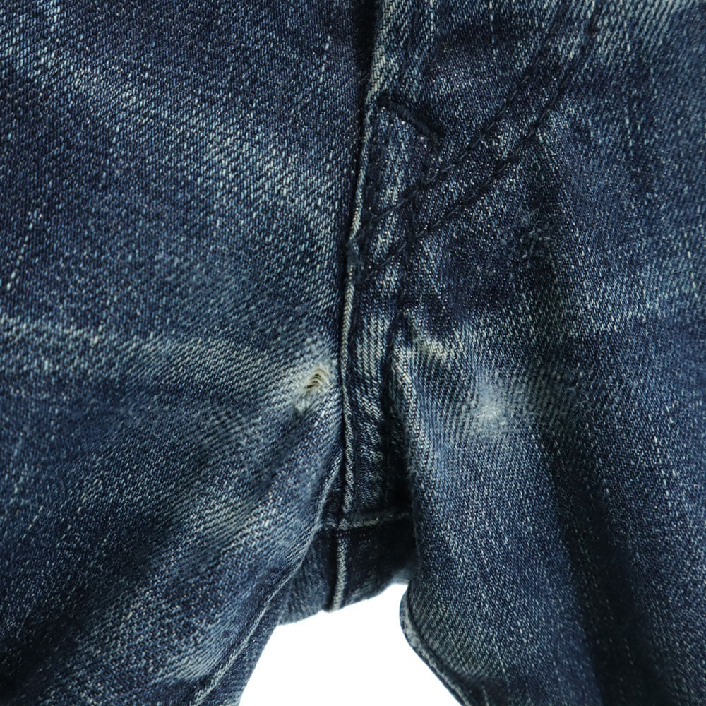 KITSUNE キツネ 日本製 カットオフ ストレートデニムパンツ w29 ボタンフライ メンズ