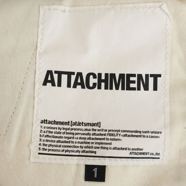 アタッチメント コットンパンツ 1 ベージュ ATTACHMENT ボタンフライ メンズ