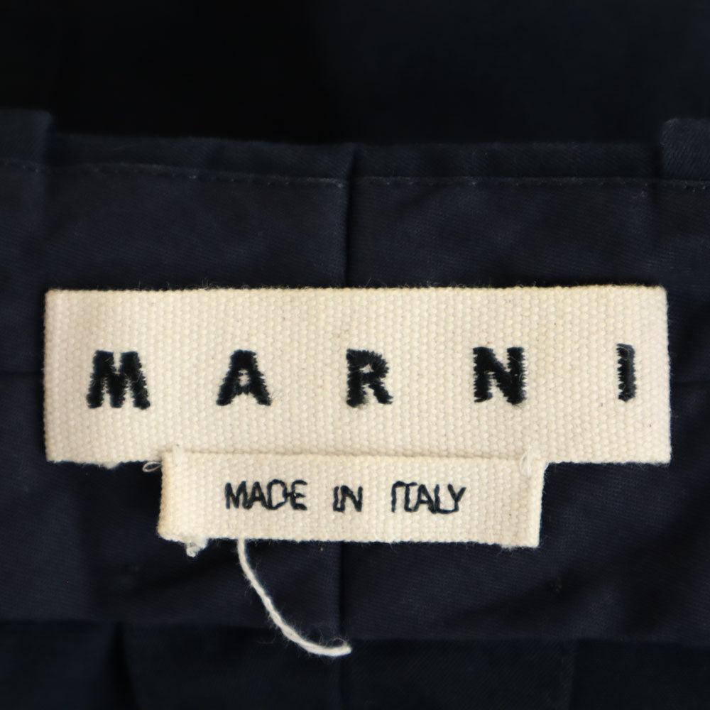 マルニ イタリア製 テーパードパンツ 50 ネイビー MARNI ボタンフライ メンズ