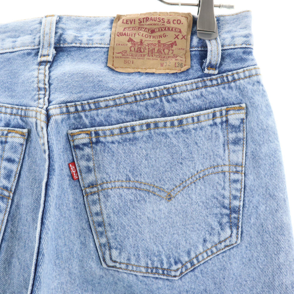 Levi's リーバイス 90s USA製 501 オールド ストレートデニムパンツ W32 ボタンフライ メンズ