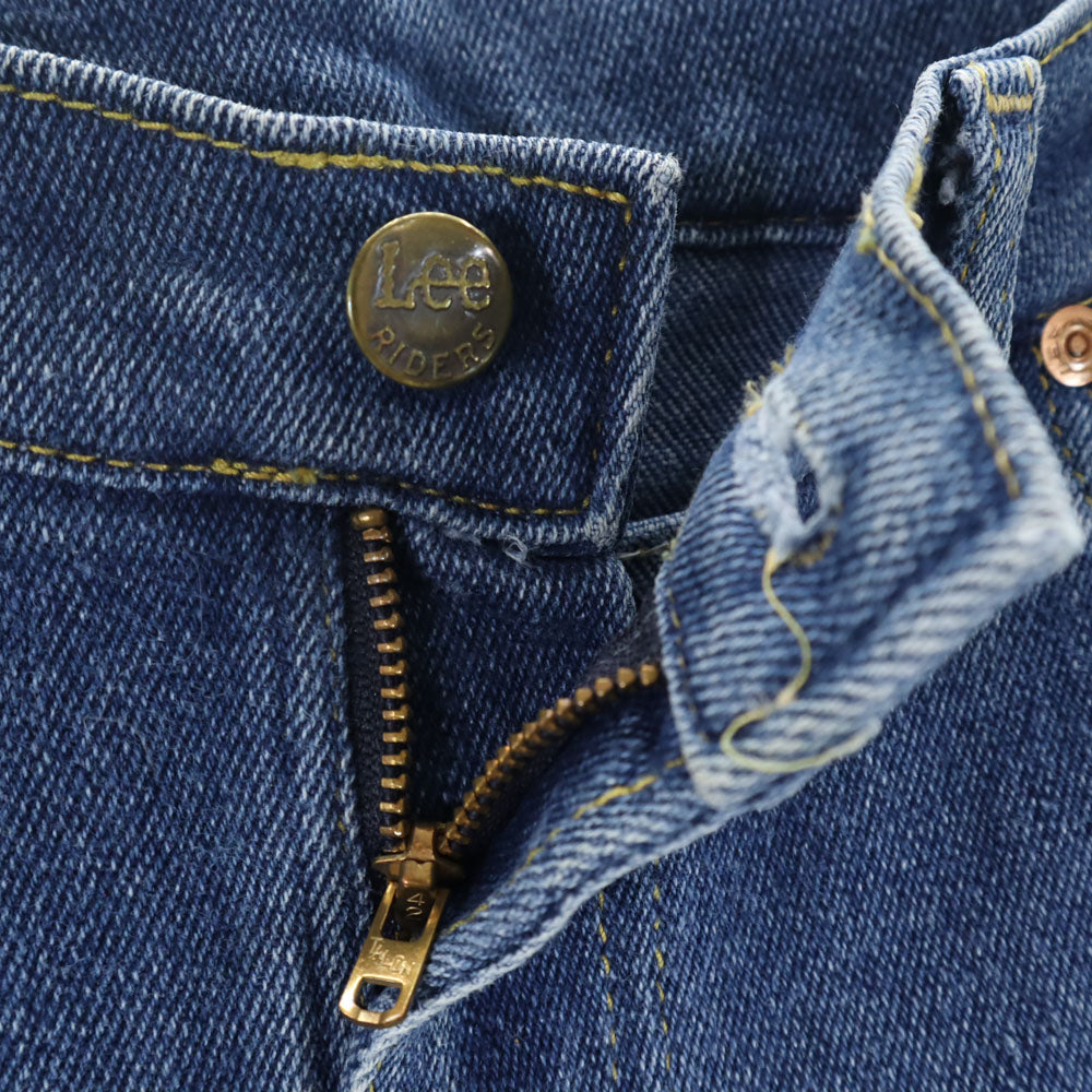 Lee リー 80s USA製 42タロン ヴィンテージ ストレートデニムパンツ ウォッシュブルー ジーンズ レディース