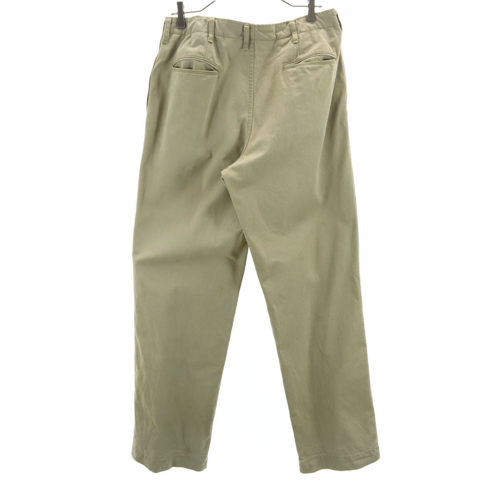 ARMY 復刻 メタルボタン チノパンツ W31 ベージュ ボタンフライ メンズ