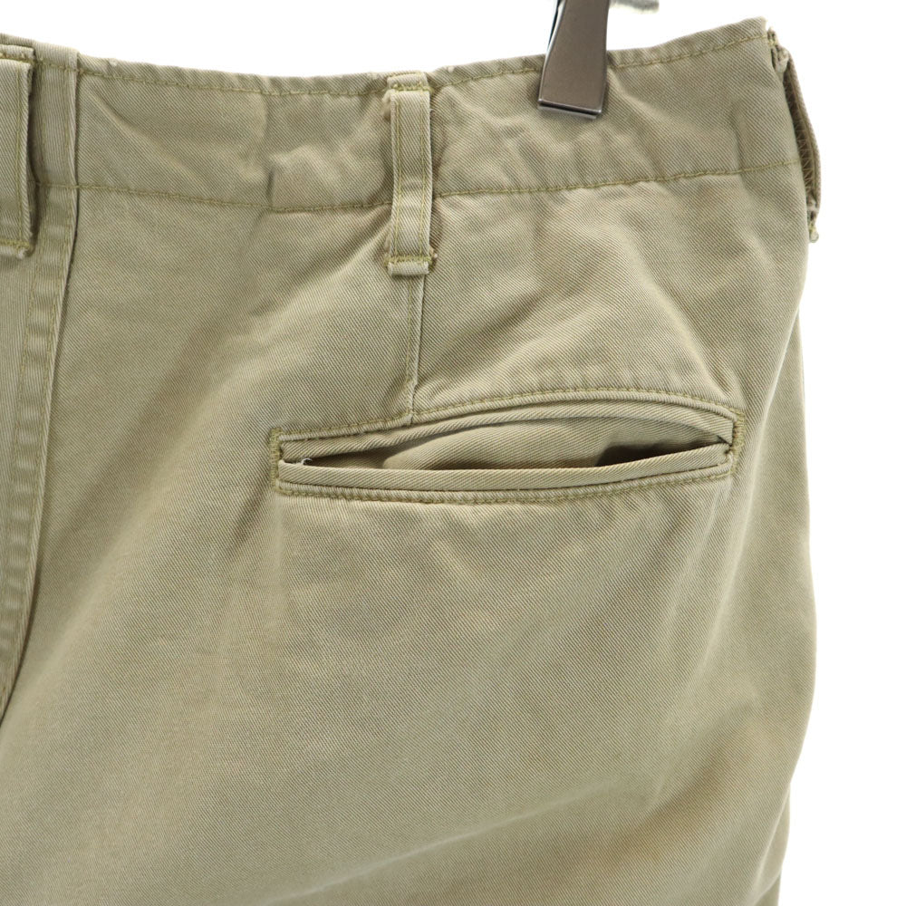 ARMY 復刻 メタルボタン チノパンツ W31 ベージュ ボタンフライ メンズ
