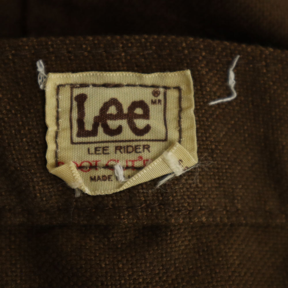 Lee リー 80s USA製 ヴィンテージ 42タロン ブーツカットパンツ M ブラウン メンズ