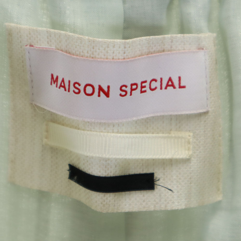 MAISON SPECIAL メゾンスペシャル ガウチョパンツ F オリーブ ウエストゴム レディース