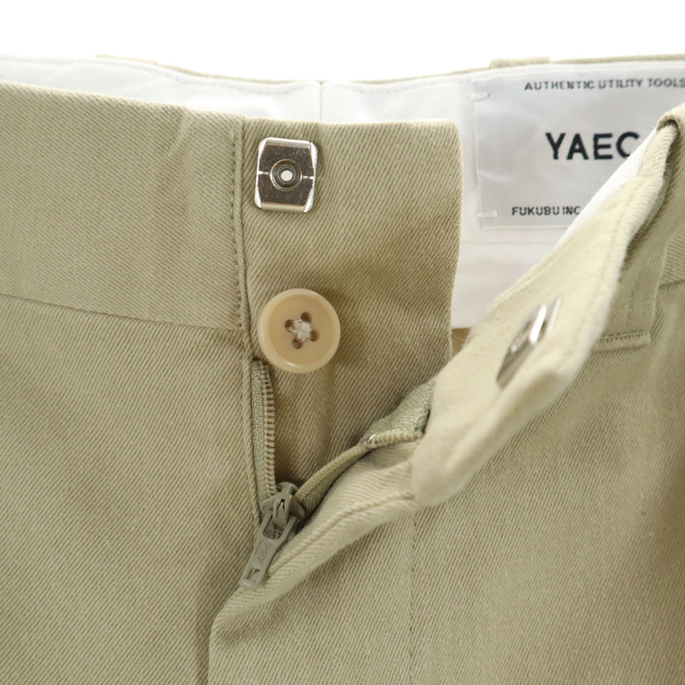 YAECA ヤエカ 日本製 トラウザー パンツ W30 ベージュ メンズ