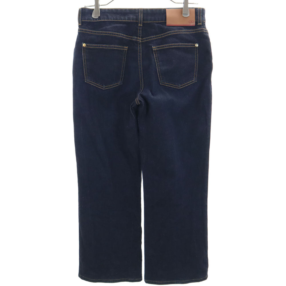 サルヴァトーレフェラガモ ストレートデニムパンツ 38 ネイビー Salvatore Ferragamo ジーパン レディース