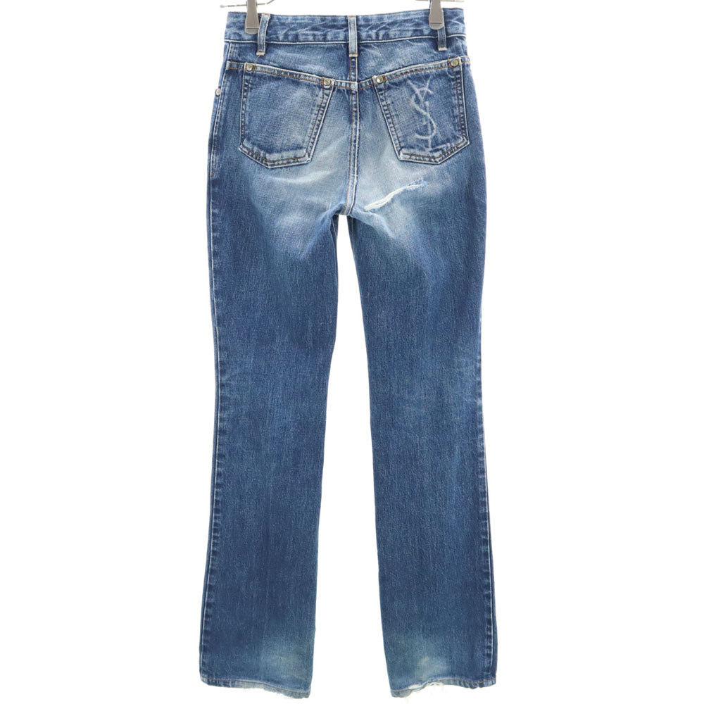 イヴサンローラン ストレートデニムパンツ YVES SAINT LAURENT ジーパン レディース