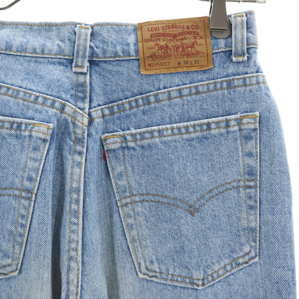 リーバイス 90s W510-0217 USA製 オールド ストレートデニムパンツ w30 Levi's レディース