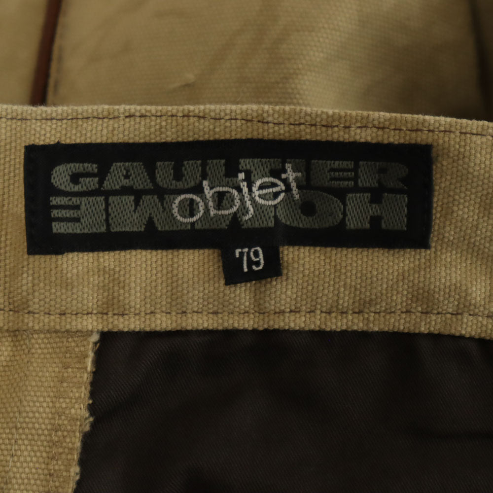 GAULTIER HOMME ゴルティエオム 日本製 総柄 ロングパンツ 79 ブラウン系 メンズ