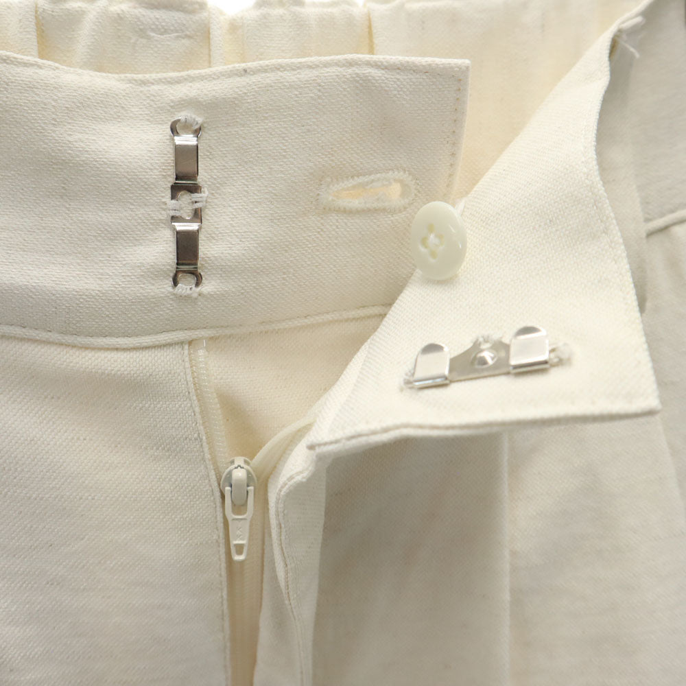 AMERI UNDRESSED アメリ タック ロングパンツ S ホワイト系 レディース