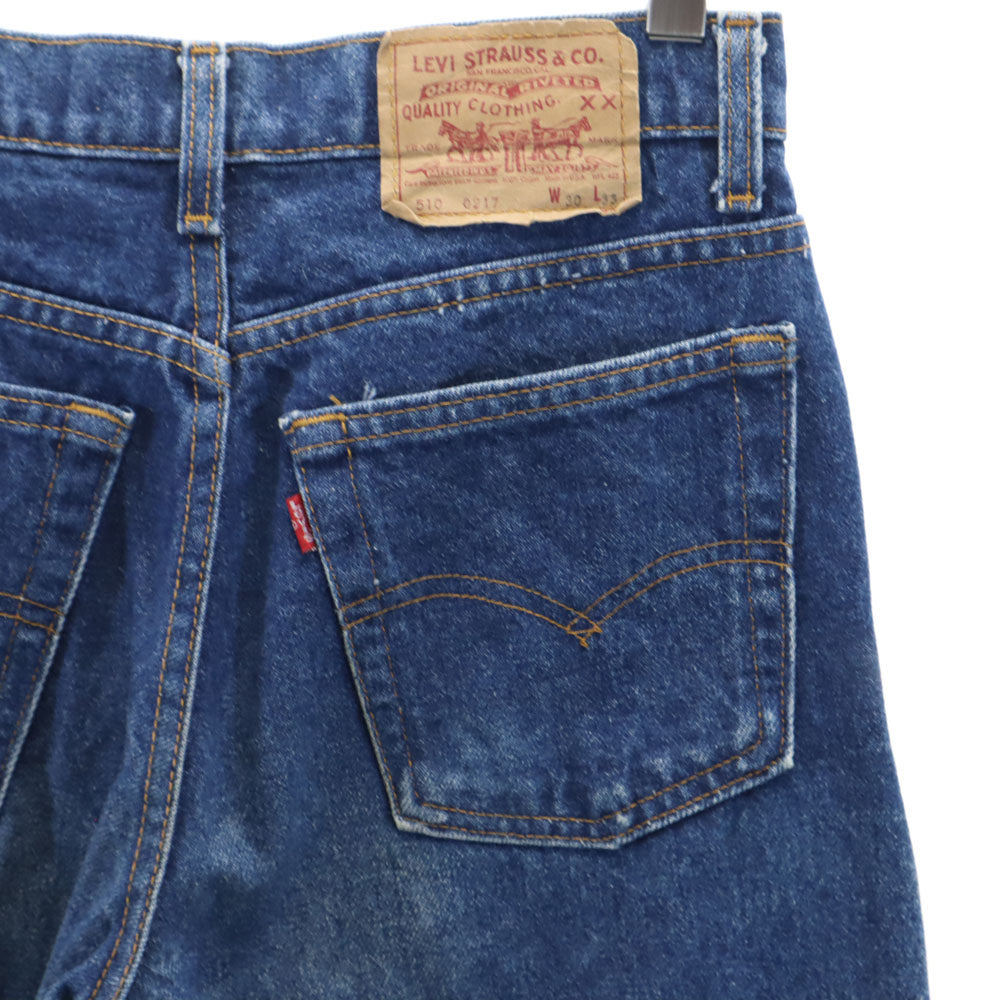 Levi's リーバイス 80s 510 USA製 オールド ストレートデニムパンツ W30 ブルー ジーンズ メンズ