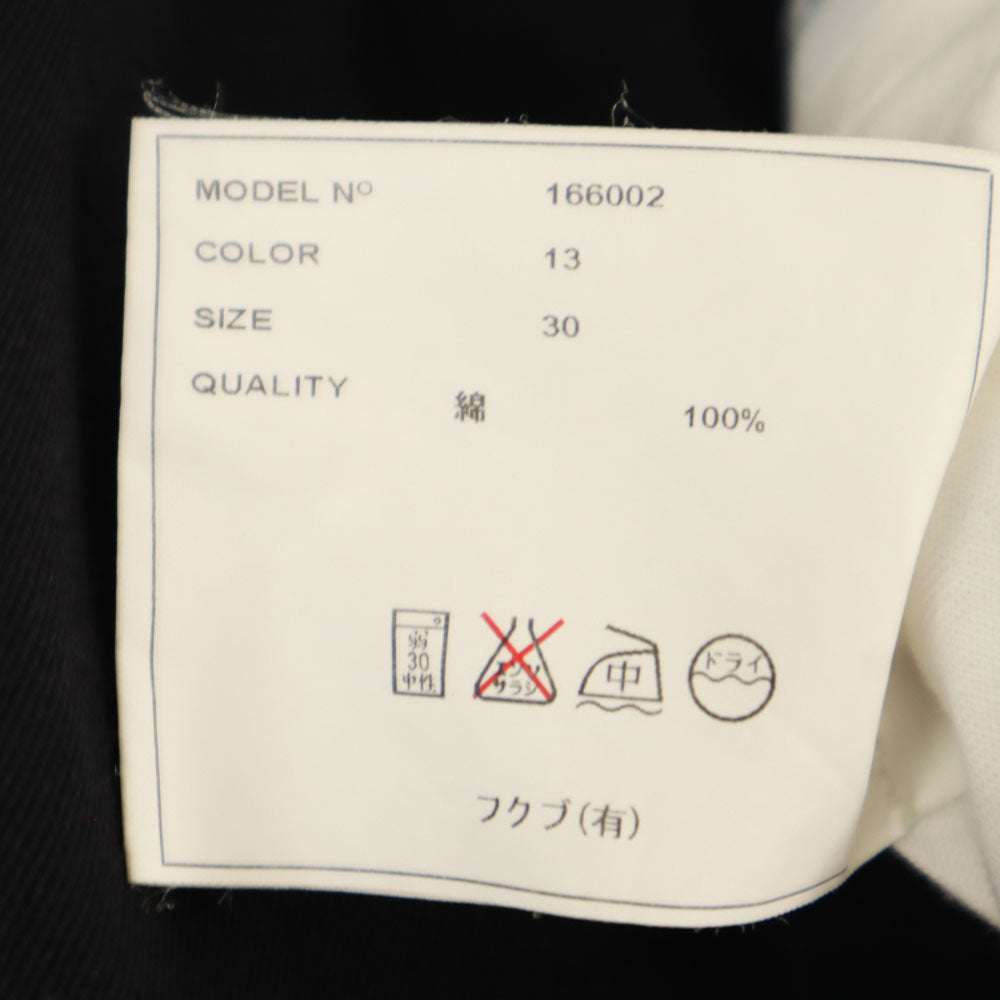 YAECA ヤエカ 日本製 ロングパンツ ｗ30 ブラック メンズ