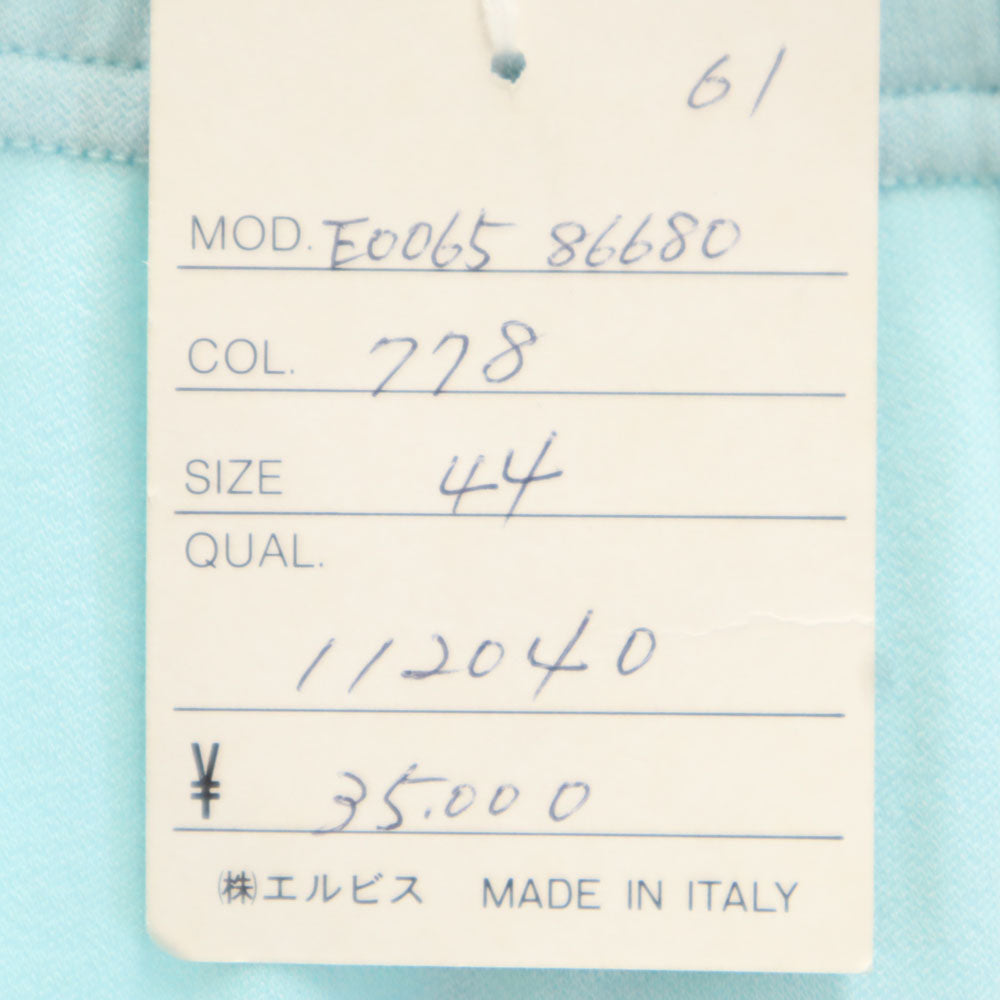 未使用 ミッソーニ イタリア製 ワイド イージーパンツ 44 水色 Missoni DONNA レディース