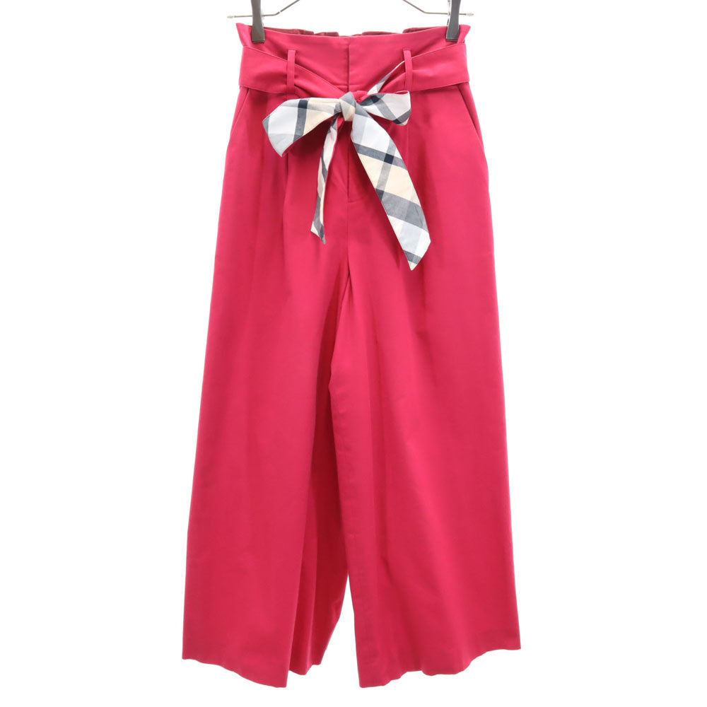 ブルーレーベルクレストブリッジ ワイドパンツ 36 ピンク BLUE LABEL CRESTBRIDGE レディース