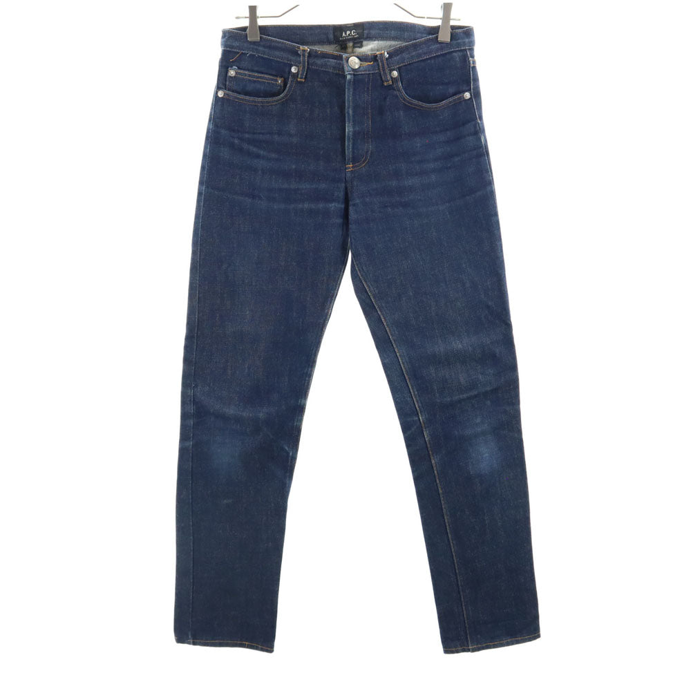A.P.C. アーペーセー ストレートデニムパンツ W27 インディゴブルー ジーンズ ボタンフライ メンズ