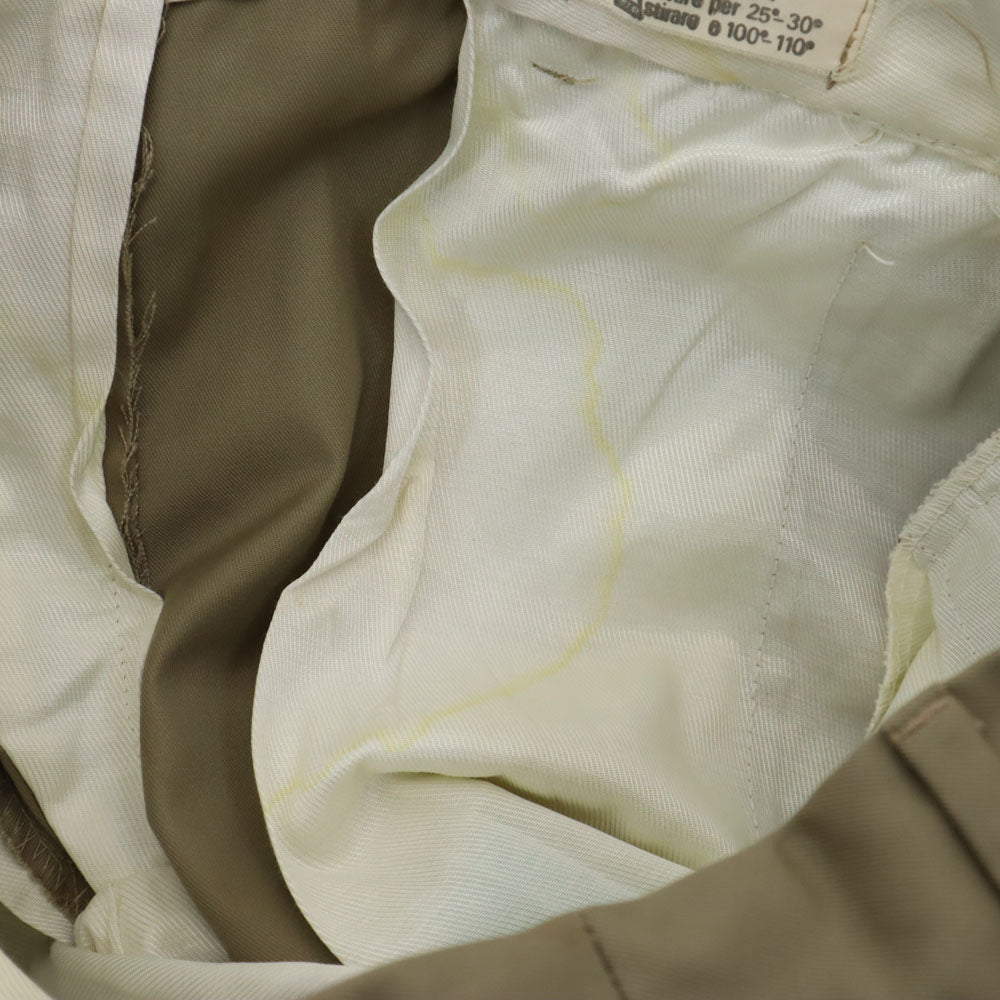 ITALIAN ARMY イタリア軍 80s ヴィンテージ トラウザー パンツ カーキベージュ ミリタリー メンズ