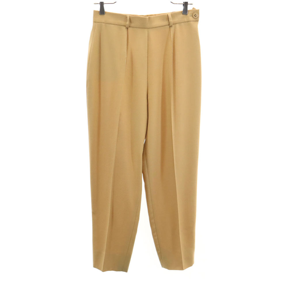 Givenchy ジバンシー 90s フランス製 オールド ウールパンツ 40 キャメル レディース