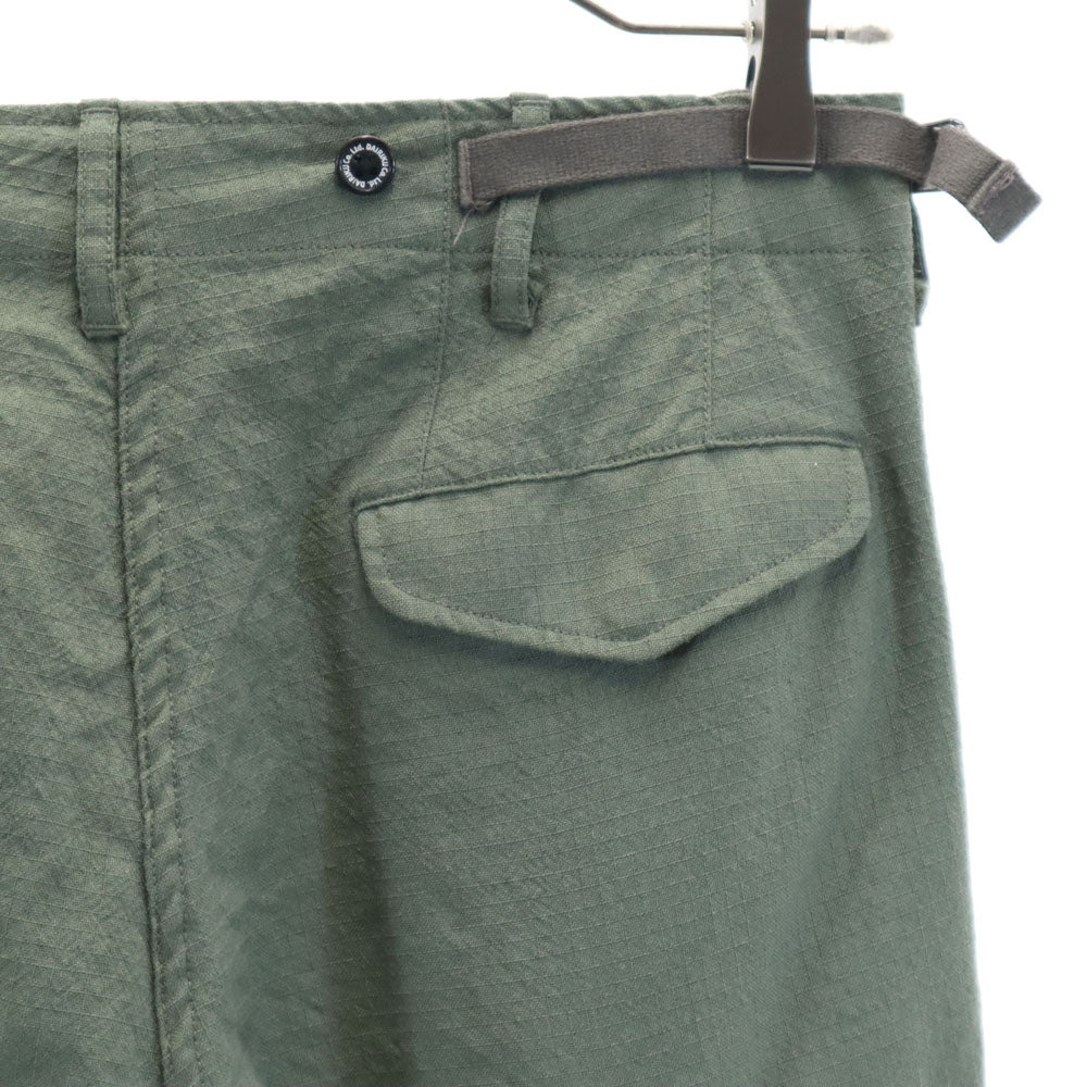 DAIRIKU ダイリク 日本製 ミリタリー カーゴパンツ W29 カーキ リップストップ生地 WASHED MILLITARY CARGO PANTS メンズ