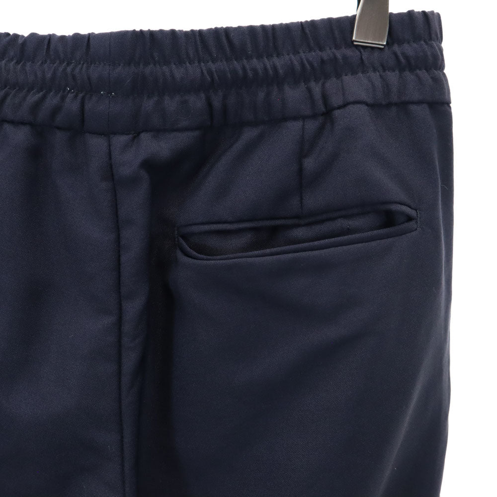 ACNE STUDIOS アクネストゥディオズ ウールブレンド ロングパンツ 46 ネイビー ウエストゴム メンズ