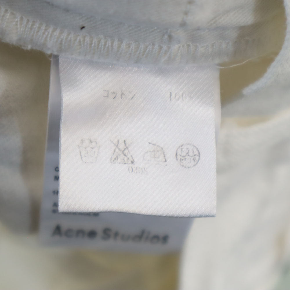 Acne Studios アクネスタジオ カットオフ加工 デニムパンツ W26 ホワイト メンズ