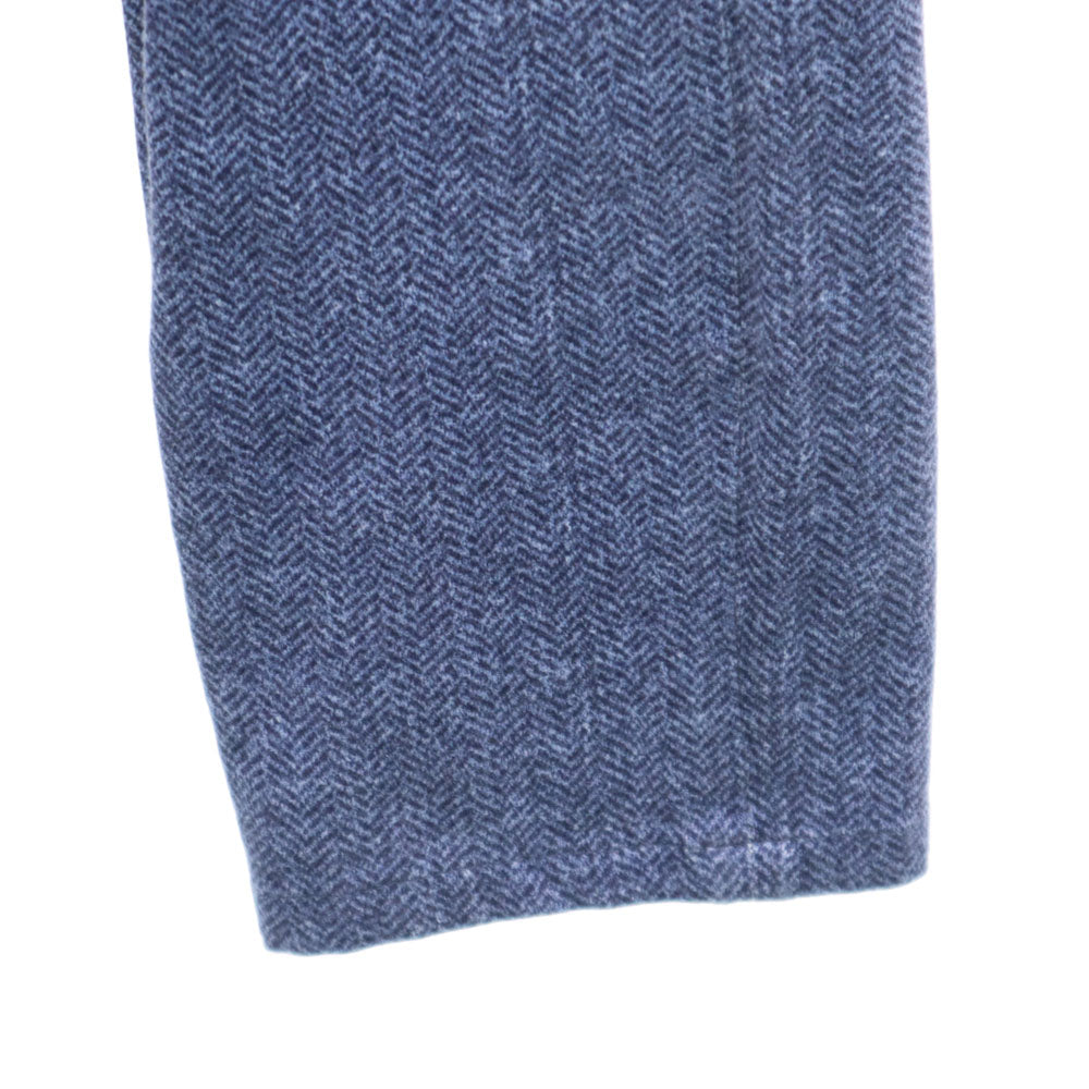 チルコロ ヘリンボーン柄 ジャージー パンツ 44 ネイビー系 ストレッチ メンズ