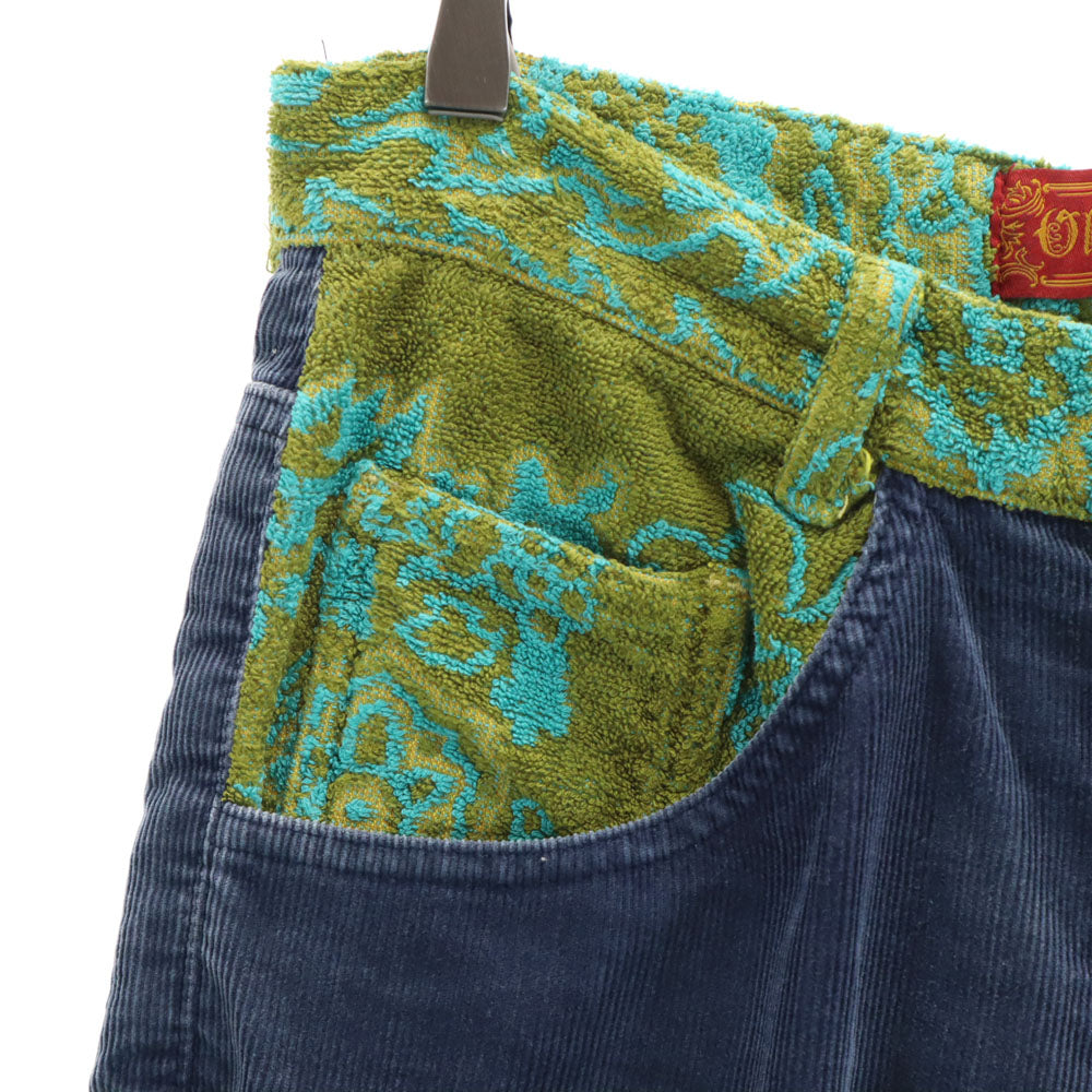 オールドパーク コーデュロイパンツ M ネイビー メンズ