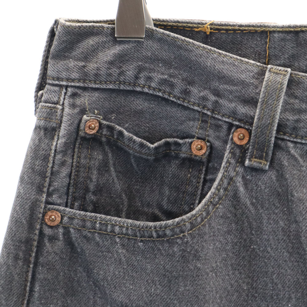 Levi's リーバイス 90s 96年 501 USA製 オールド 後染め ブラック デニムパンツ W32 チャコールグレー ジーンズ メンズ