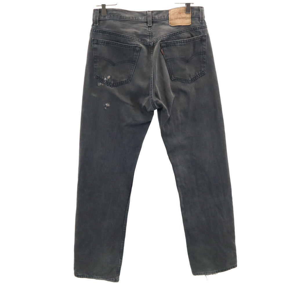 Levi's リーバイス 90s 後染め ブラック オールド デニムパンツ W32 チャコールグレー ジーンズ ボタンフライ メンズ