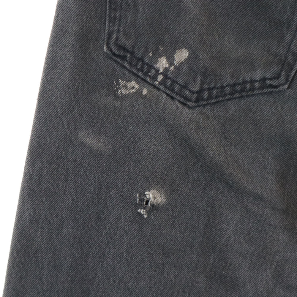 Levi's リーバイス 90s 後染め ブラック オールド デニムパンツ W32 チャコールグレー ジーンズ ボタンフライ メンズ