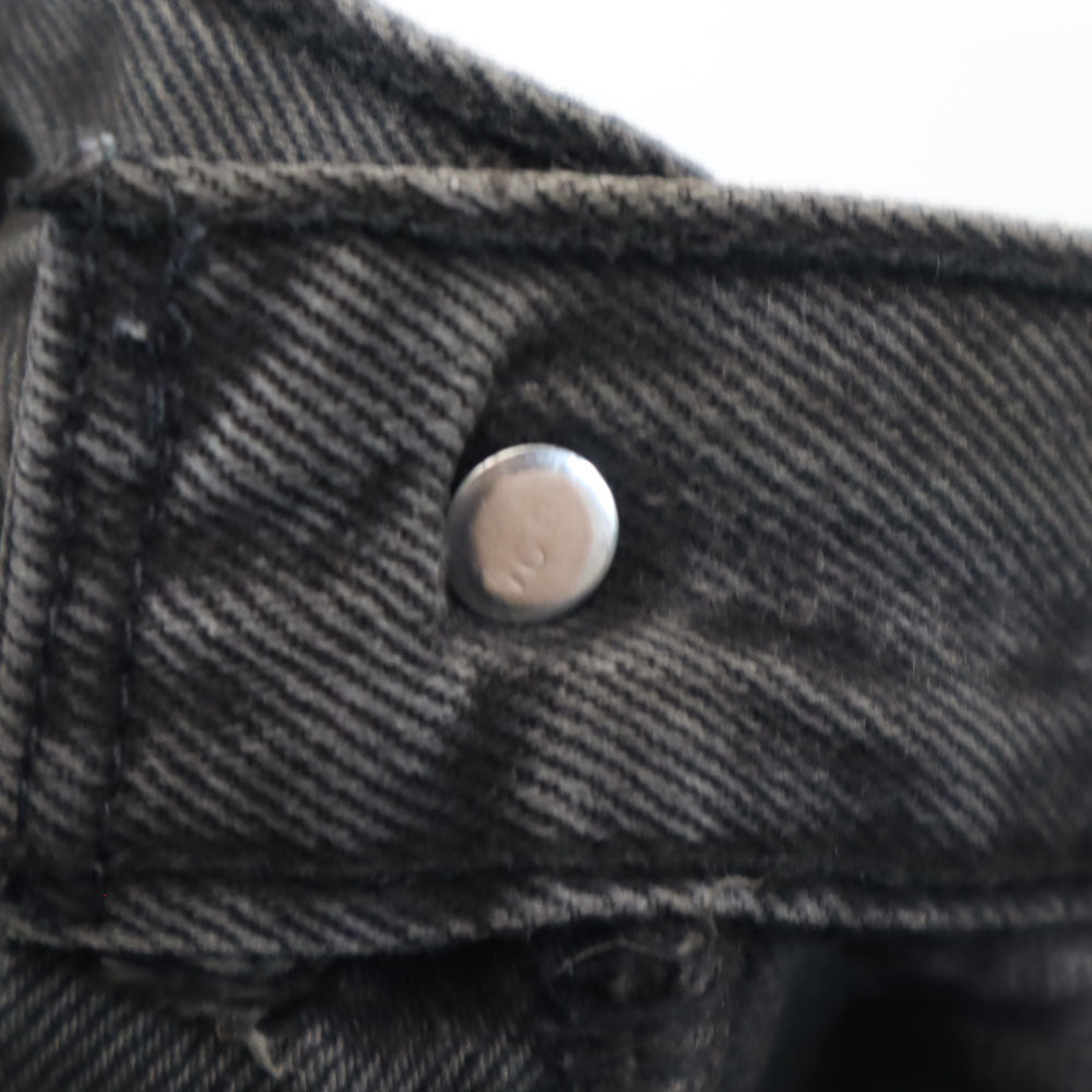 Levi's リーバイス 90s 後染め ブラック オールド デニムパンツ W32 チャコールグレー ジーンズ ボタンフライ メンズ