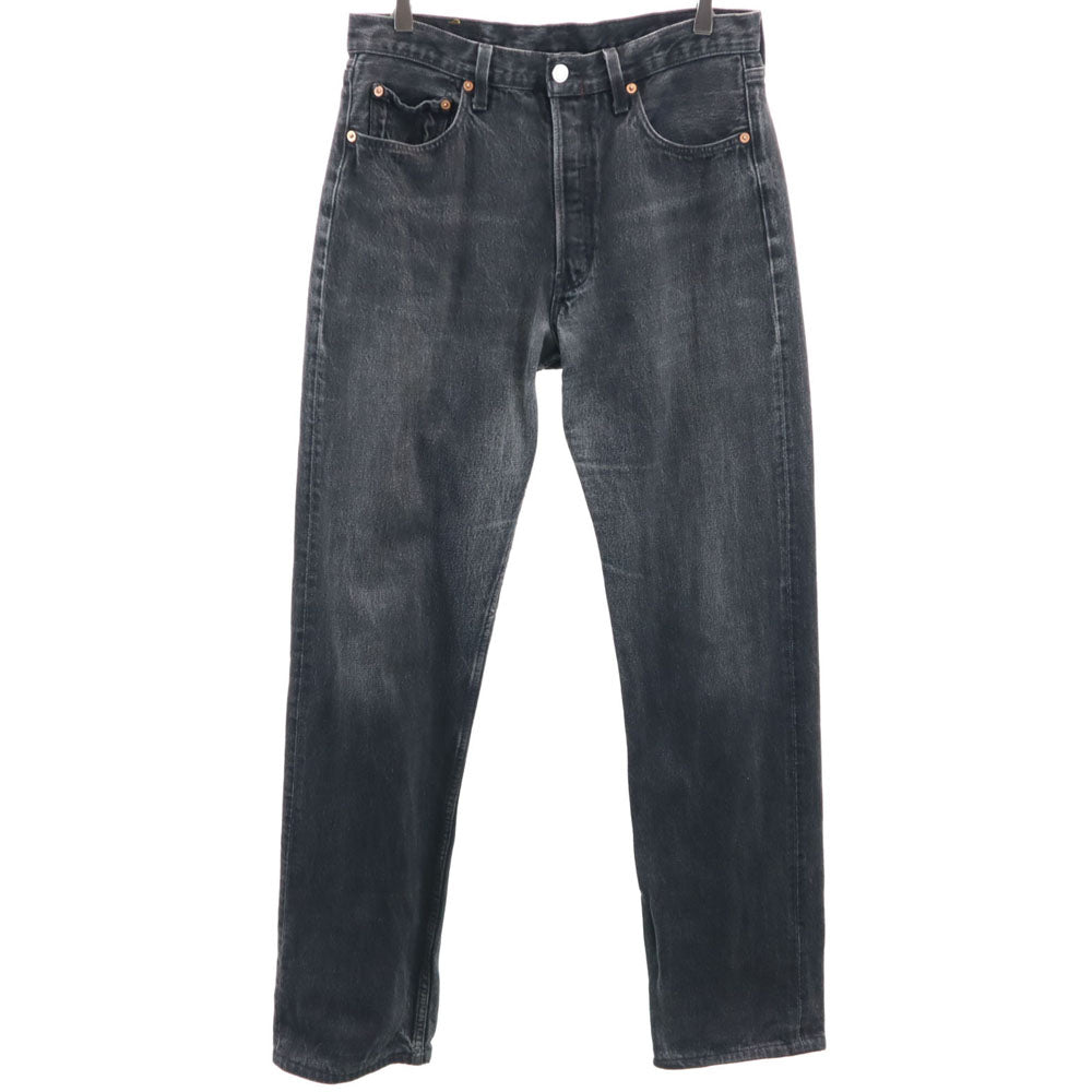 Levi's リーバイス 90s 501 ポーランド製 ユーロ 後染め ブラック ストレートデニムパンツ W33 ブラック系 ジーンズ メンズ