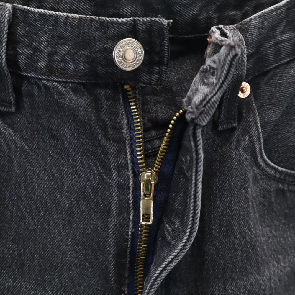 Levi's リーバイス 90s 501 ポーランド製 ユーロ 後染め ブラック ストレートデニムパンツ W33 ブラック系 ジーンズ メンズ