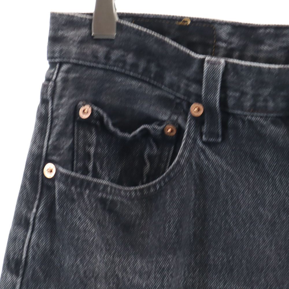 Levi's リーバイス 90s 501 ポーランド製 ユーロ 後染め ブラック ストレートデニムパンツ W33 ブラック系 ジーンズ メンズ