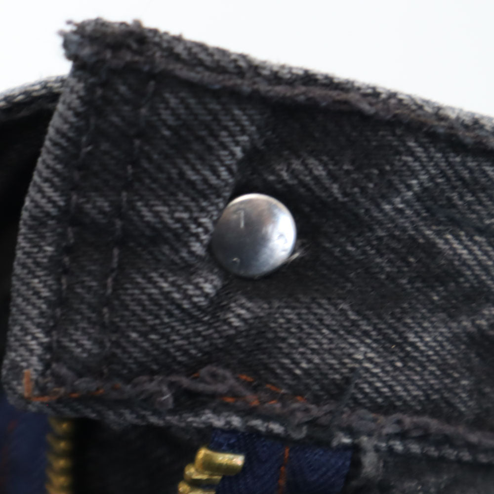 Levi's リーバイス 90s 501 ポーランド製 ユーロ 後染め ブラック ストレートデニムパンツ W33 ブラック系 ジーンズ メンズ