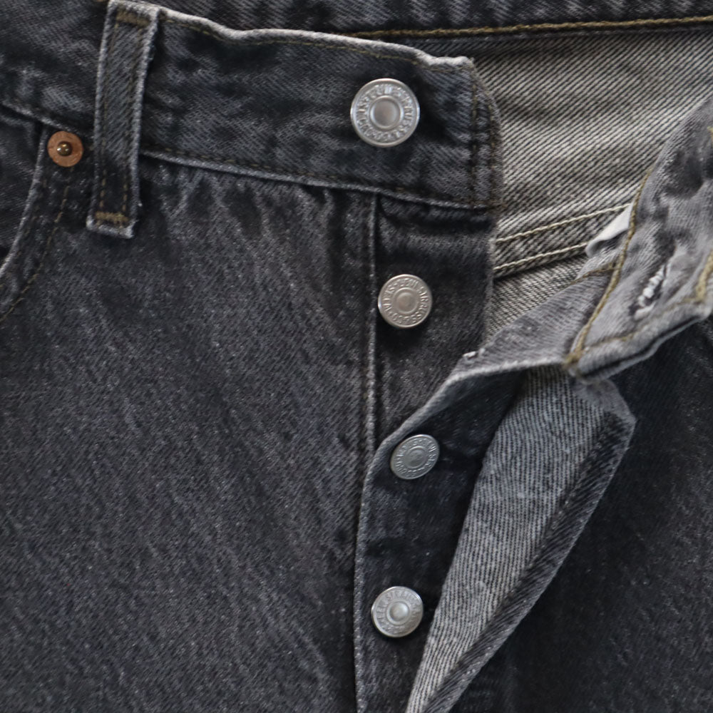 リーバイス 90s 96年 501 USA製 後染め ブラック オールド デニムパンツ W32 チャコールグレー Levi's ジーンズ メンズ