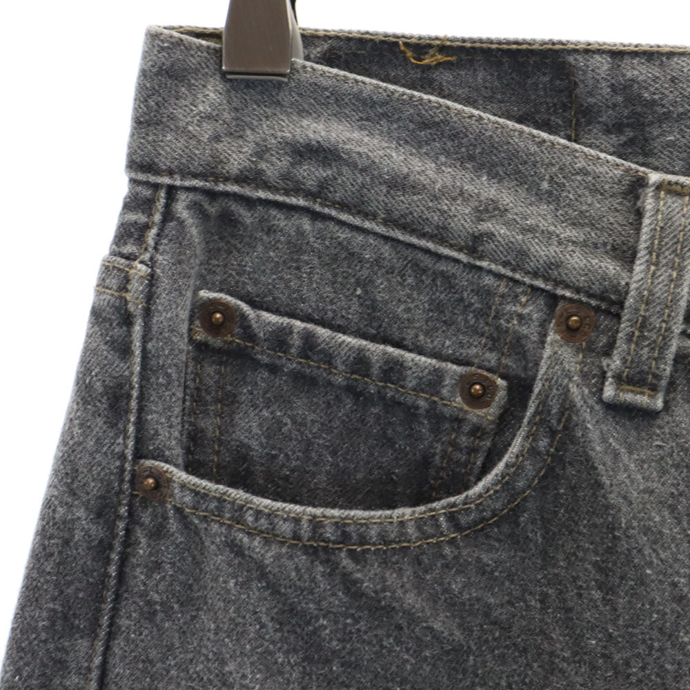 Levi's リーバイス 90s USA製 501 オールド 後染め ブラック ストレートデニムパンツ ｗ27 ブラック系 ジーンズ ボタンフライ レディース