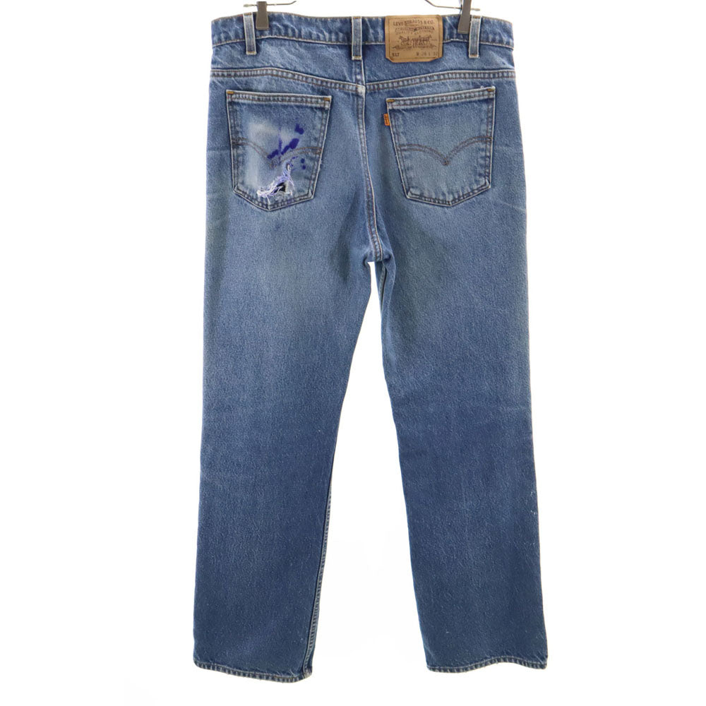 Levi's リーバイス 90s 517 USA製 オレンジタブ オールド ストレートデニムパンツ W36 ブルー ジーンズ メンズ