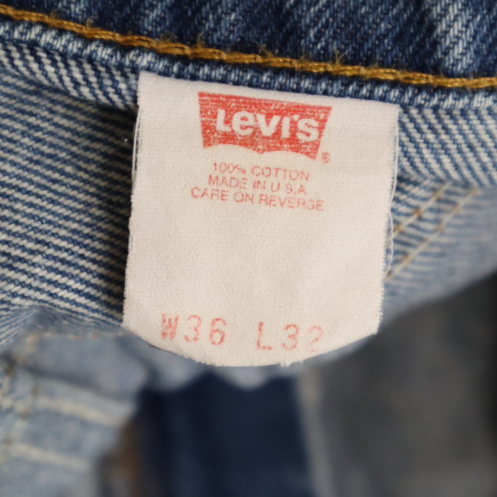 Levi's リーバイス 90s 517 USA製 オレンジタブ オールド ストレートデニムパンツ W36 ブルー ジーンズ メンズ