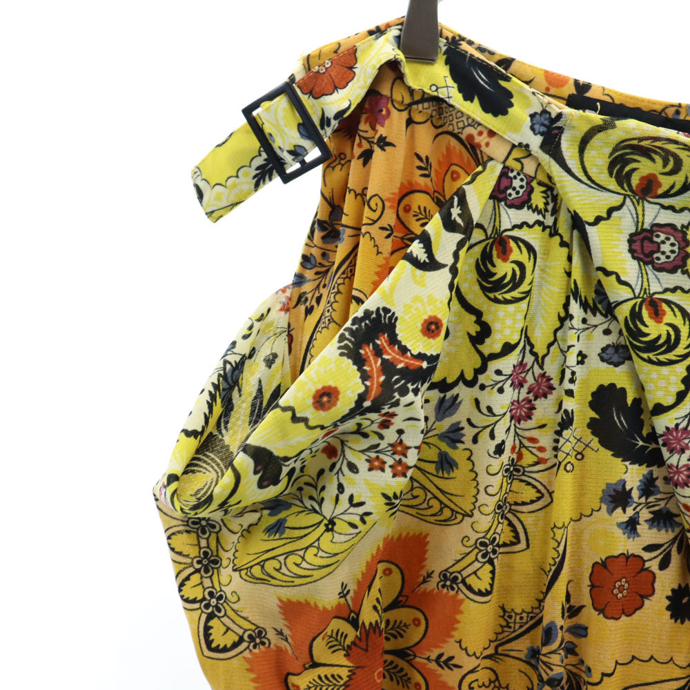 デシグアル ムッシュ・クリスチャン・ラクロワ コラボ 花柄 イージーパンツ W32 イエロー系 Desigual レディース