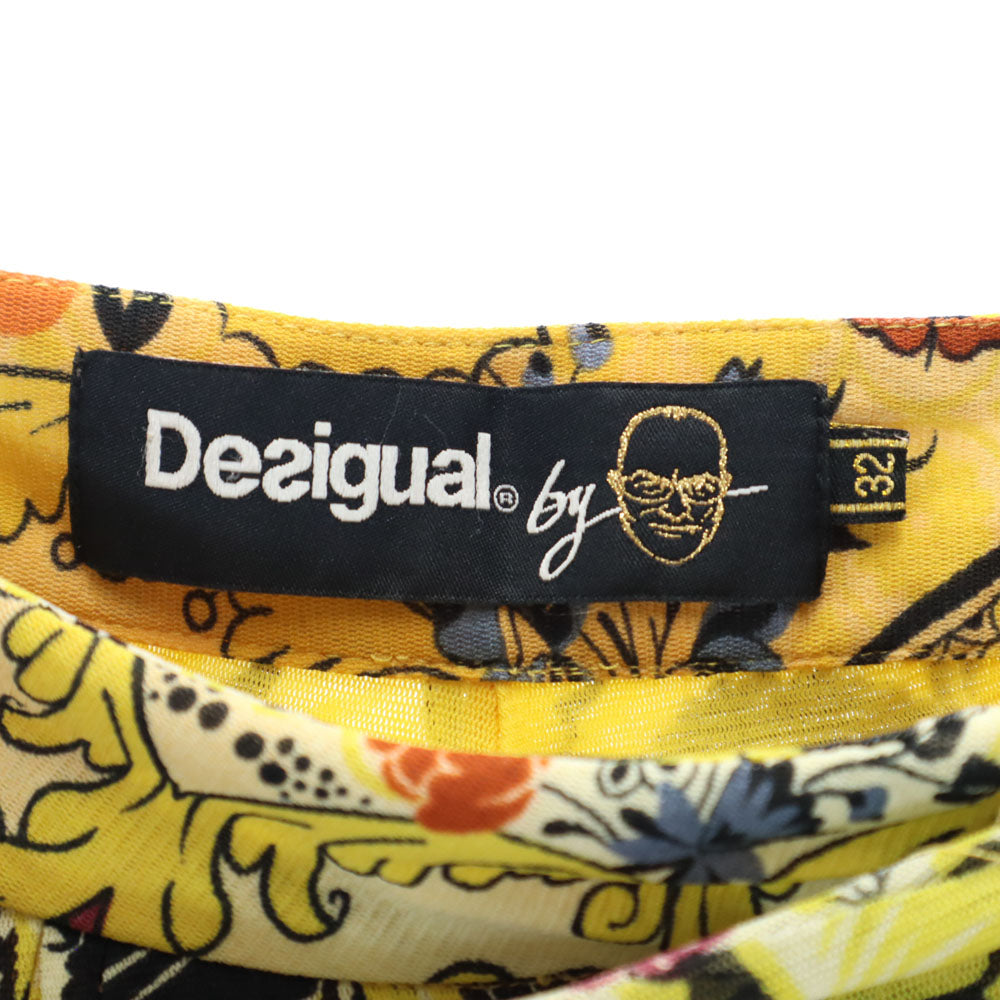 デシグアル ムッシュ・クリスチャン・ラクロワ コラボ 花柄 イージーパンツ W32 イエロー系 Desigual レディース