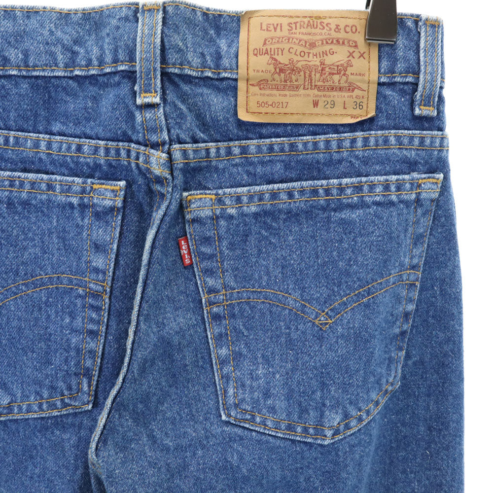 Levi's リーバイス 90s 505-0217USA製 オールド デニムパンツ W29 ブルー ジーンズ メンズ