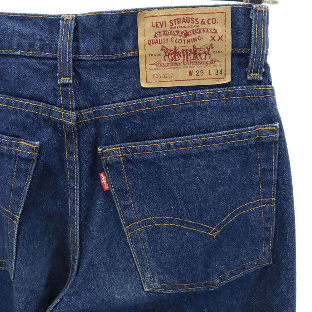Levi's リーバイス 90s 505-0217USA製 オールド デニムパンツ W29 インディゴブルー ジーンズ メンズ
