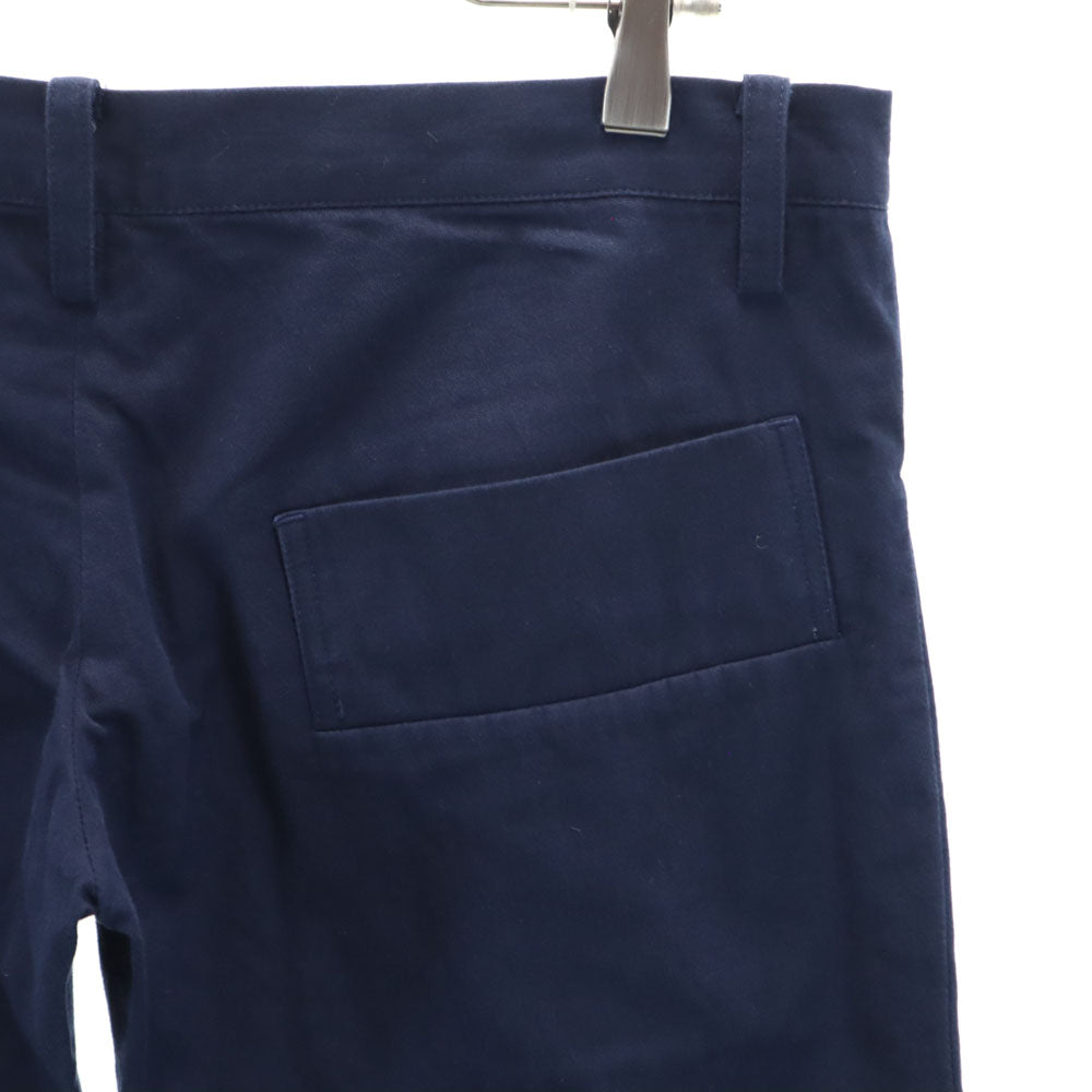 LIMI feu リミフゥ 日本製 ロングパンツ S ネイビー レディース