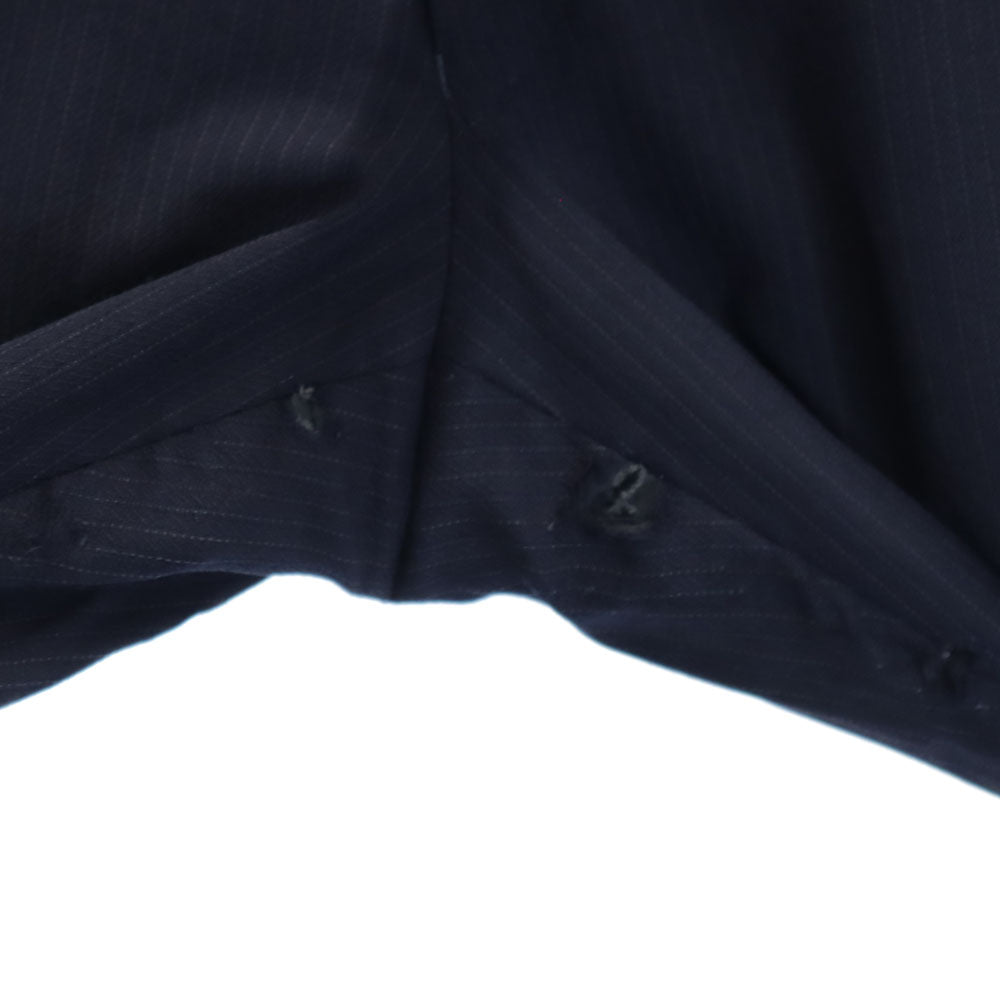 COMME des GARCONS コムデギャルソン 00s 2001年 日本製 ウールブレンド ストライプ柄 スラックスパンツ Ｓ ネイビー メンズ