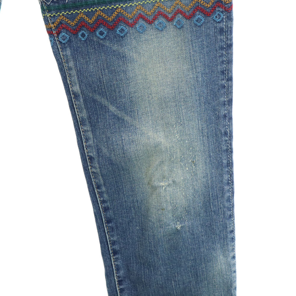 ヒステリックグラマー 日本製 スキニーデニムパンツ XS ブルー HYSTERIC GLAMOUR ジーンズ レディース