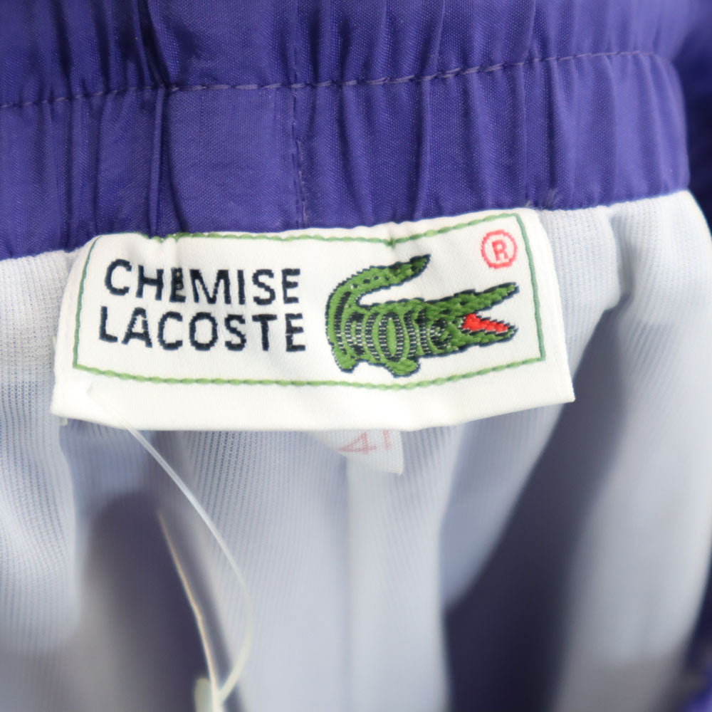 未使用 シュミーズラコステ ナイロンパンツ 4 パープル CHEMISE LACOSTE メンズ